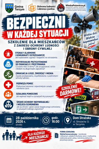 Szkolenie obrony cywilnej - Bezpieczni w każdej sytuacji