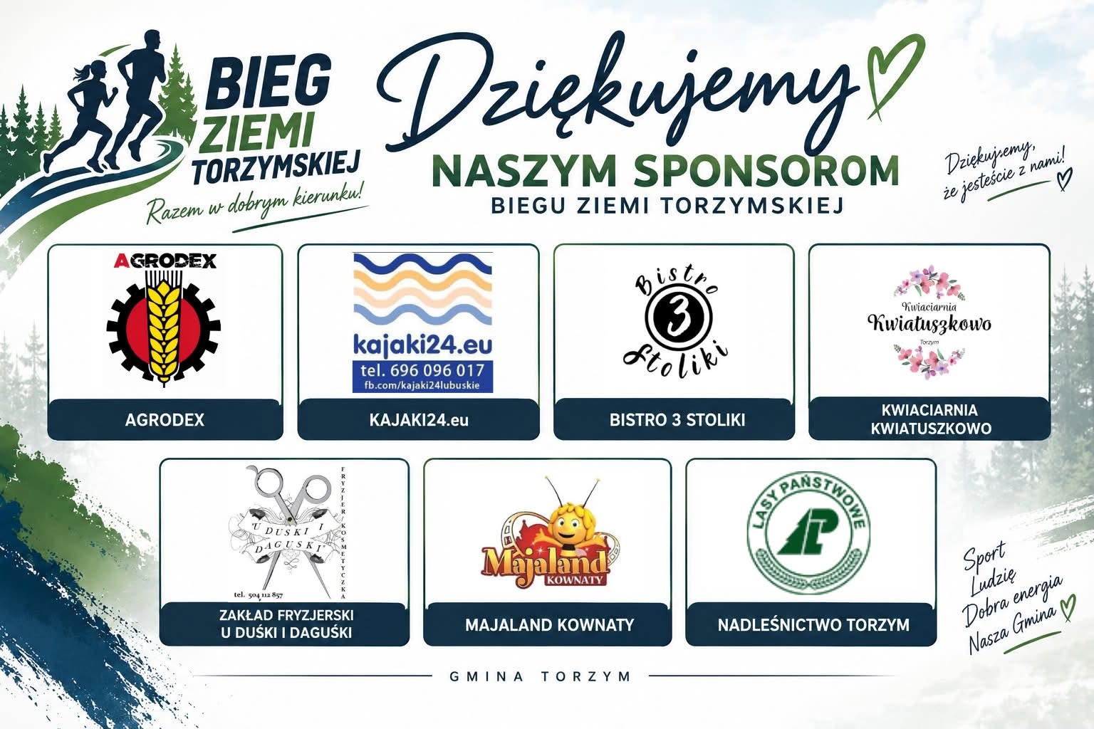Bieg Ziemi Torzymskiej - sponsorzy