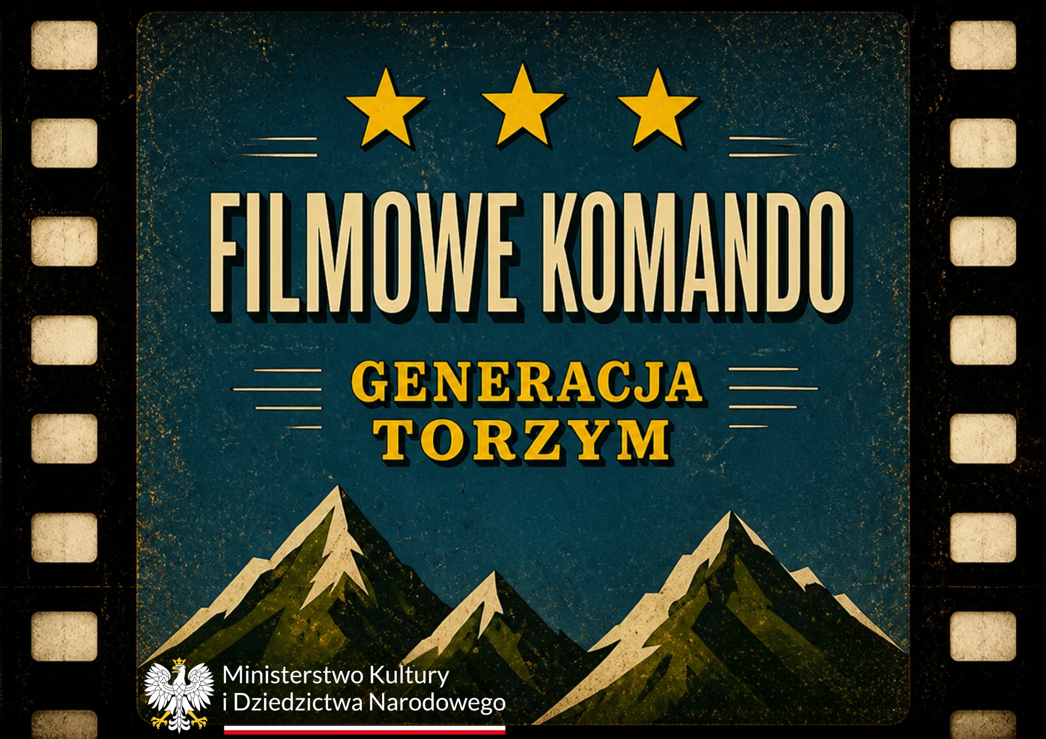 Plakat promujący projekt Filmowe Komando - Generacja Torzym