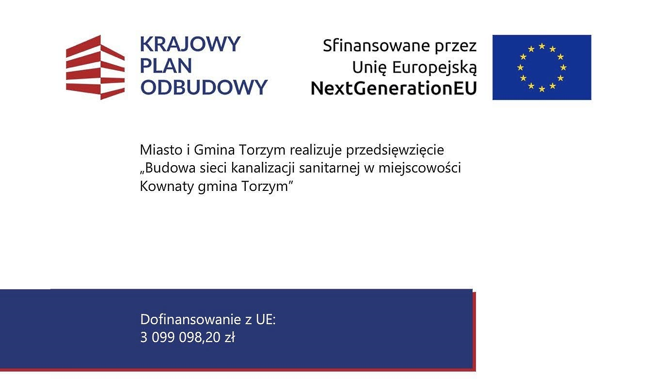 kanalizacja Kownaty - dofinansowanie informacja