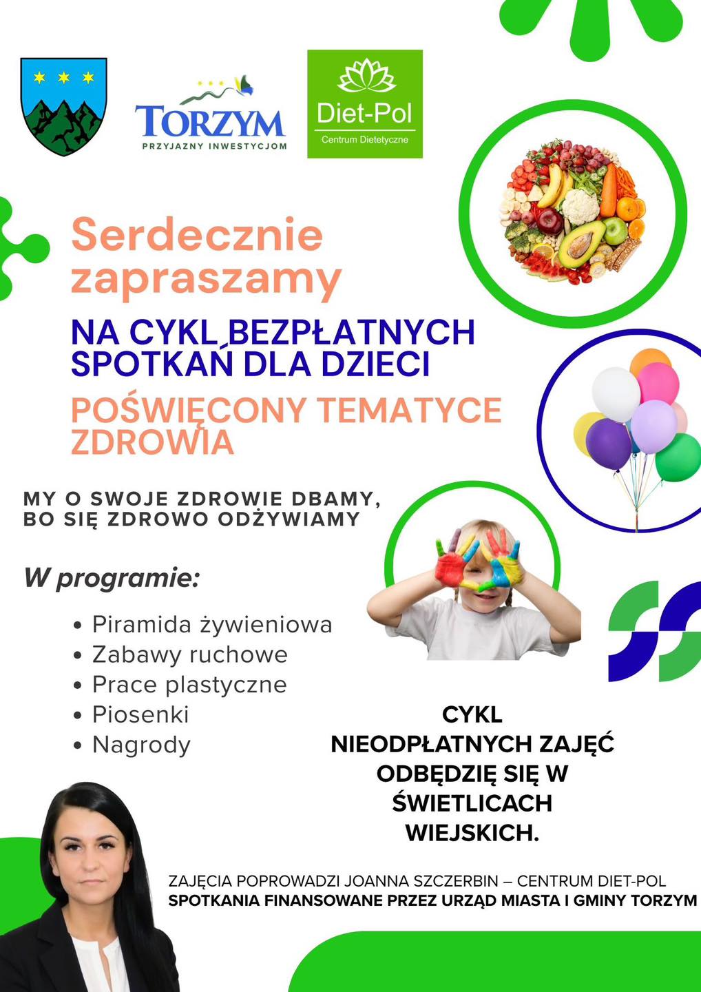 Cykl spotkan poświęcony tematyce zdrowia plakat