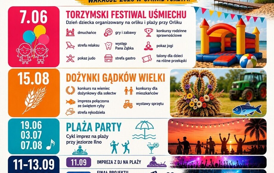 Wyjątkowe wakacje 2026 w gminie Torzym - MiG Torzym