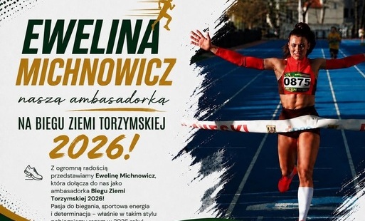 Ewelina Michnowicz ambasadorką Biegu Ziemi Torzymskiej 2026 - ilustracja