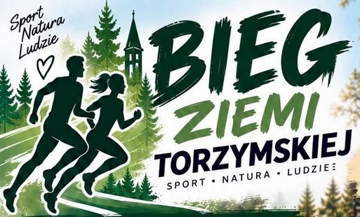 Ilustracja - plakat Bieg Ziemi Torzymskiej